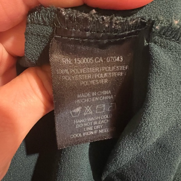 DRA Los Angeles emerald green pleated romper/jumpsuit XS - Picture 10 of 10